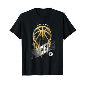 Nba Indiana Pacers Lightning Bolt Basketball  T-Shirt